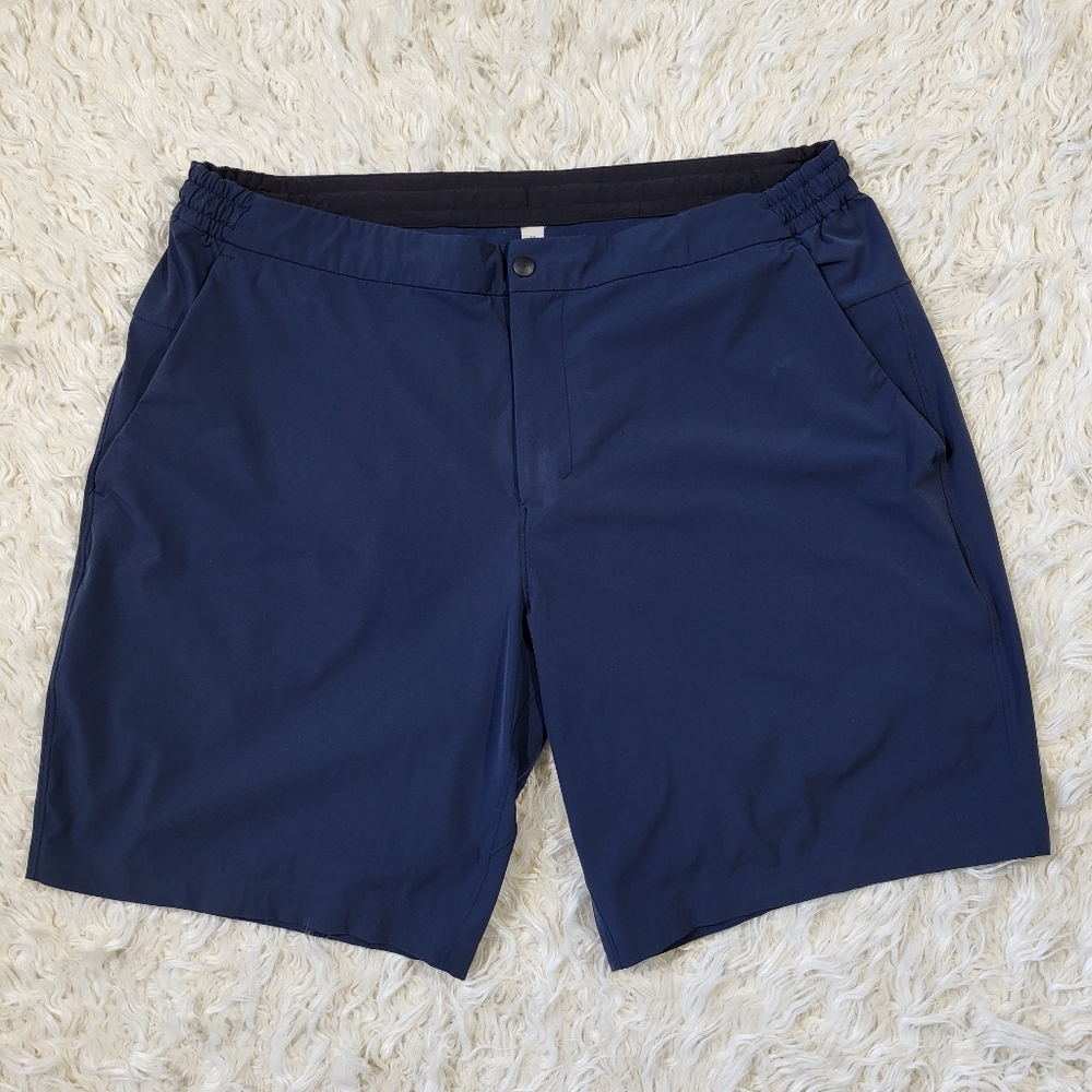LULULEMON ABC Classic-Fit Straight-Leg Woven Air Shorts Size 38